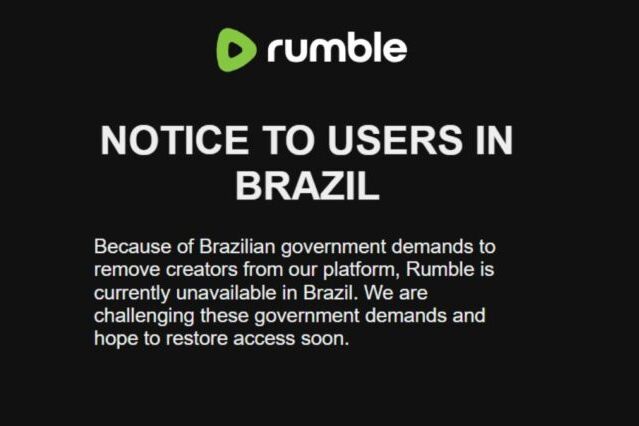 Rumble decide sair do Brasil após diversas ações judiciais
