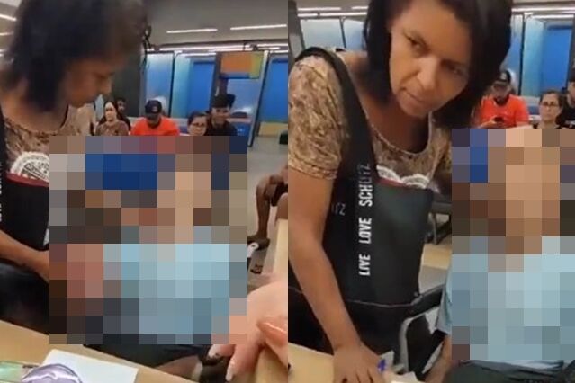 Mulher leva homem morto ao banco para fazer empréstimo - Foto: Reprodução / Twitter