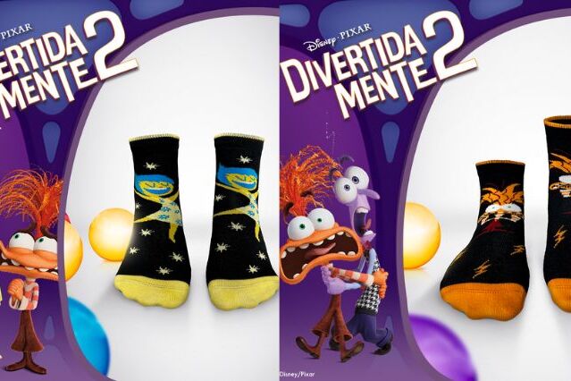 Lupo comemora estreia de Divertida Mente 2 com meias exclusivas