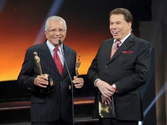 Carlos Alberto de Nóbrega e Silvio Santos - Foto: SBT