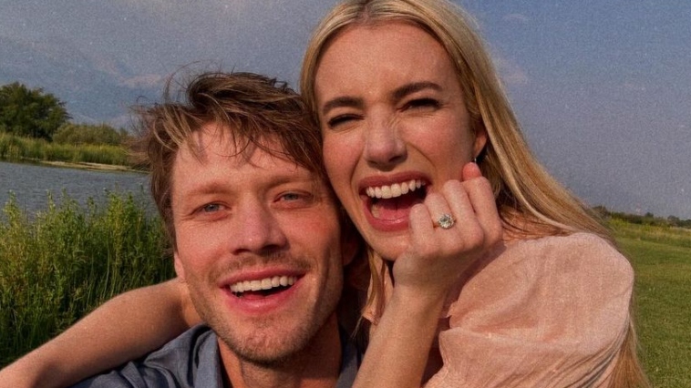 Emma Roberts e o noivo - Foto: Instagram @emmaroberts