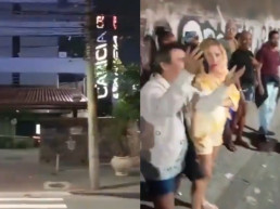 Homem arma flagra no motel e reúne público para esperar esposa na rua - Foto: Twitter