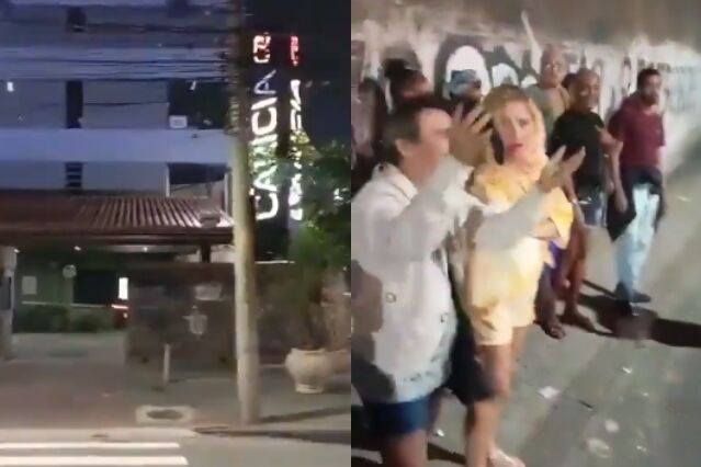 Homem arma flagra no motel e reúne público para esperar esposa na rua - Foto: Twitter