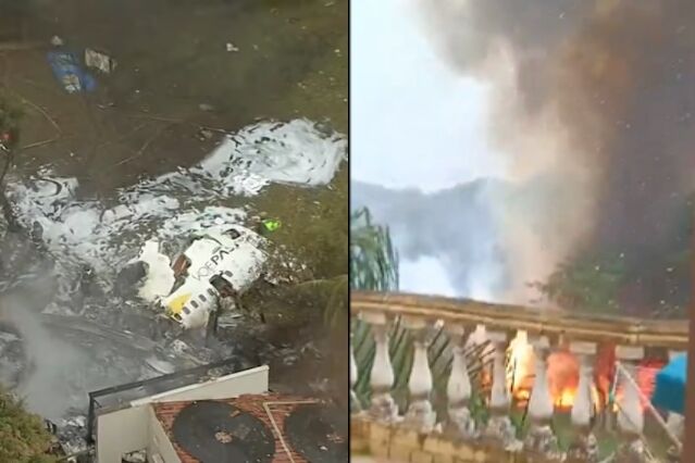 Acidente de avião em Vinhedo chocou o Brasil - Foto: Record / Twitter