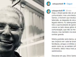 Famosos lamentam morte de Silvio Santos