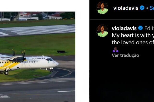 Viola Davis lamenta acidente aéreo em Vinhedo: 'meu coração está com vocês'