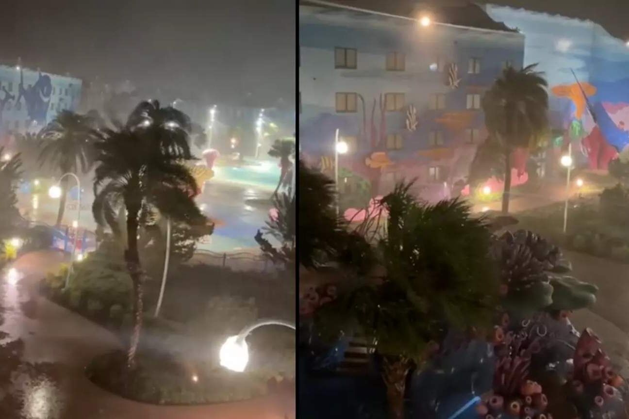 Imagens impressionantes mostram furacão Milton no Walt Disney World
