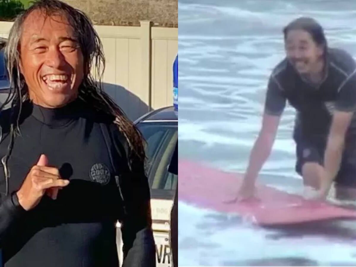 Kenji Miyauchi foi vítima de um ataque de tubarão no Havaí - Foto: YouTube
