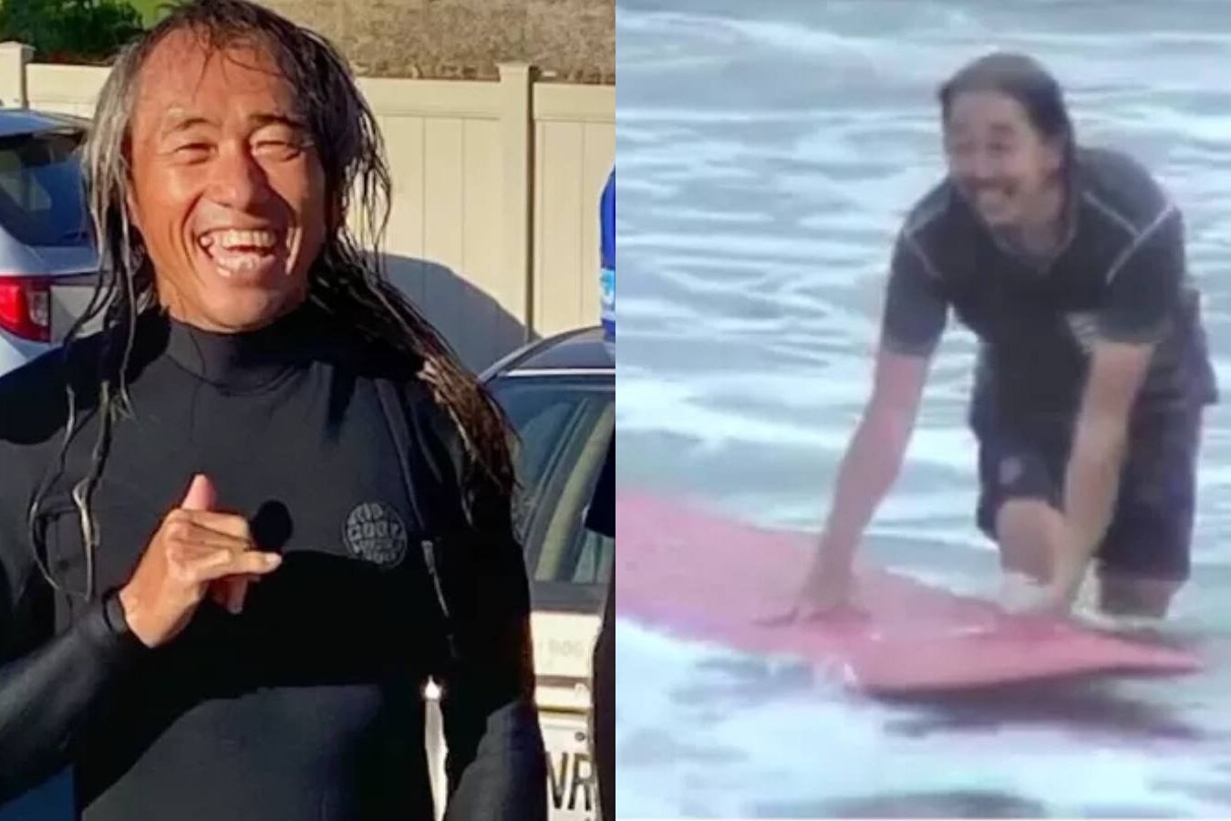 Kenji Miyauchi foi vítima de um ataque de tubarão no Havaí - Foto: YouTube