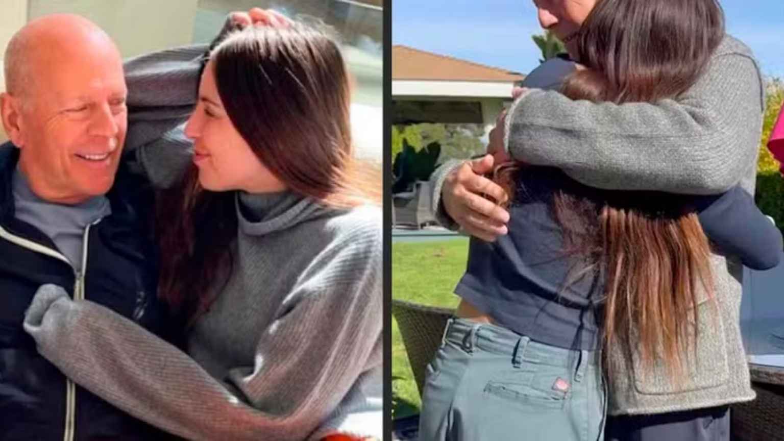 Filha de Bruce Willis emociona fãs ao compartilhar vídeo com o pai