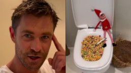 Chris Hemsworth causa polêmica ao postar vídeo natalino bizarro