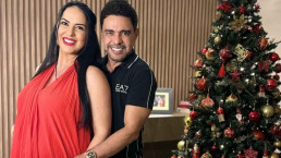 Graciele Lacerda e Zezé Di Camargo saem da maternidade com a nova filha, Clara