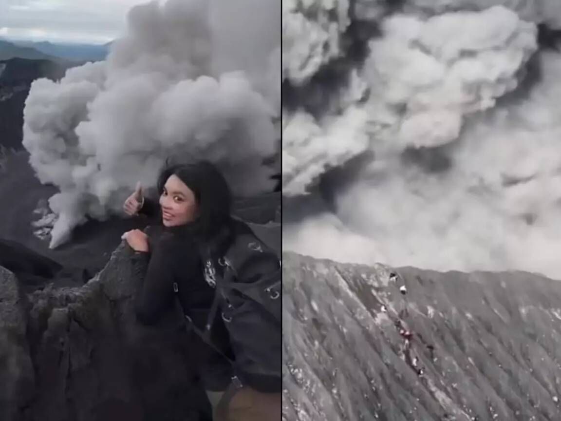 Turista arrisca vida ao escalar vulcão ativo na Indonésia e provoca indignação online