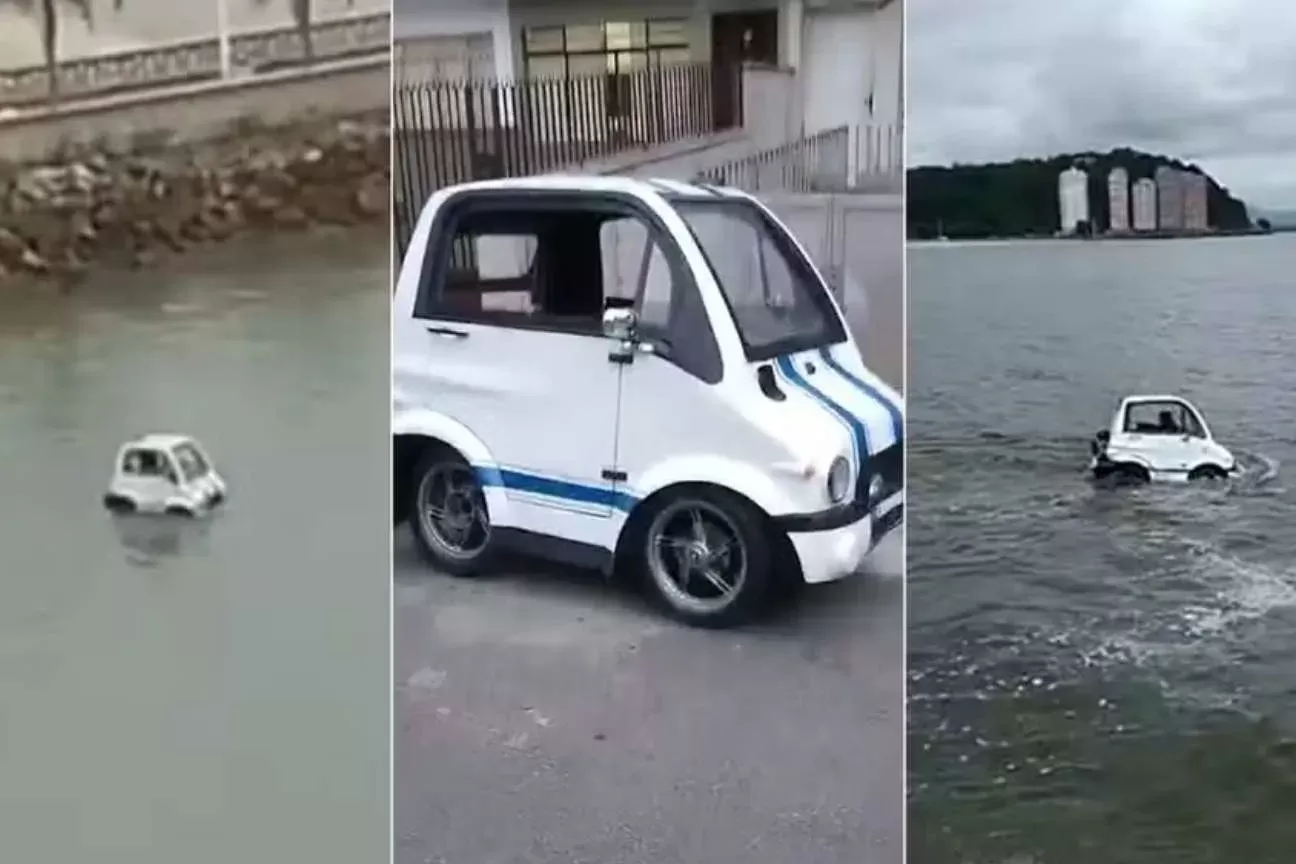 Mecânico não consegue recuperar carro anfíbio apreendido em São Vicente