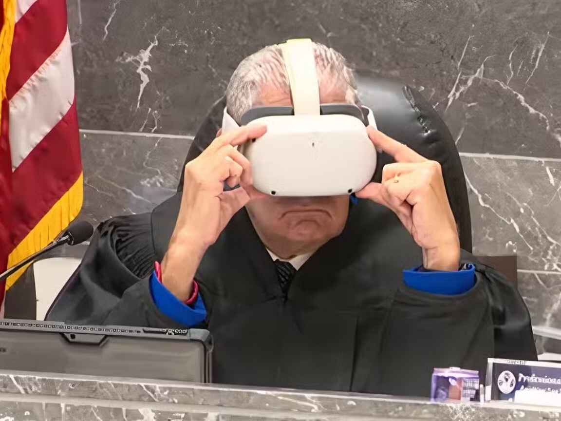 Juiz americano usa óculos de realidade virtual em julgamento na Flórida