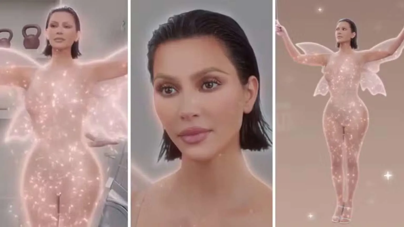 Kim Kardashian lança campanha de underwear e fãs apontam semelhança com look polêmico de Bianca Censori