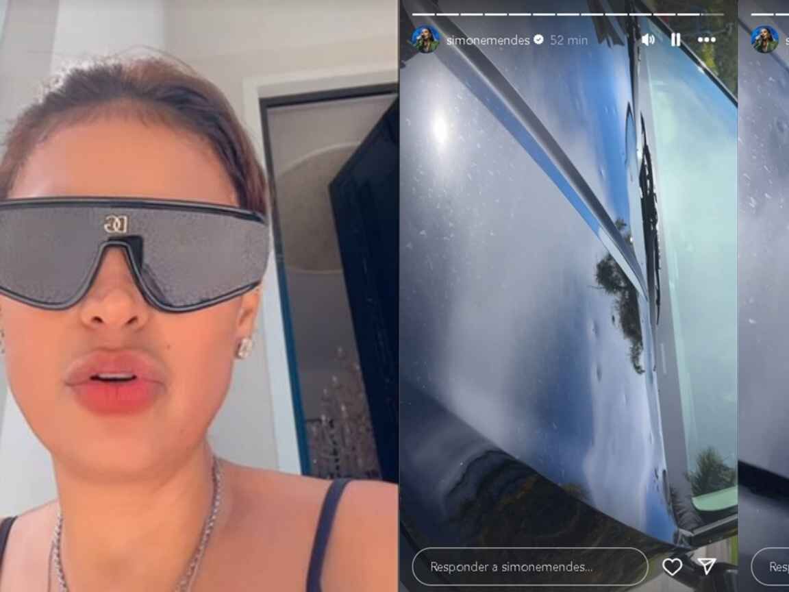 Simone Mendes sofre prejuízo com alagamento e granizo em sua casa