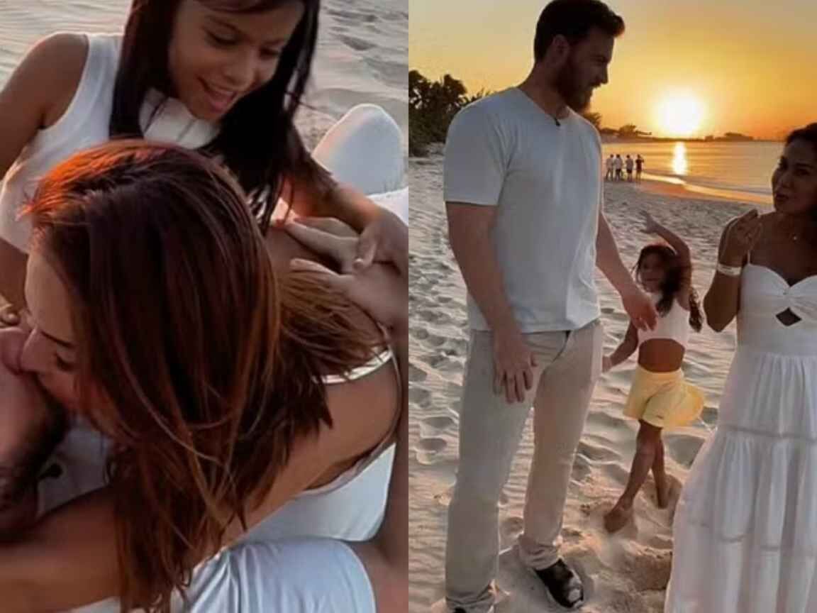 Maíra Cardi anuncia gravidez nas Bahamas e surpreende Thiago Nigro