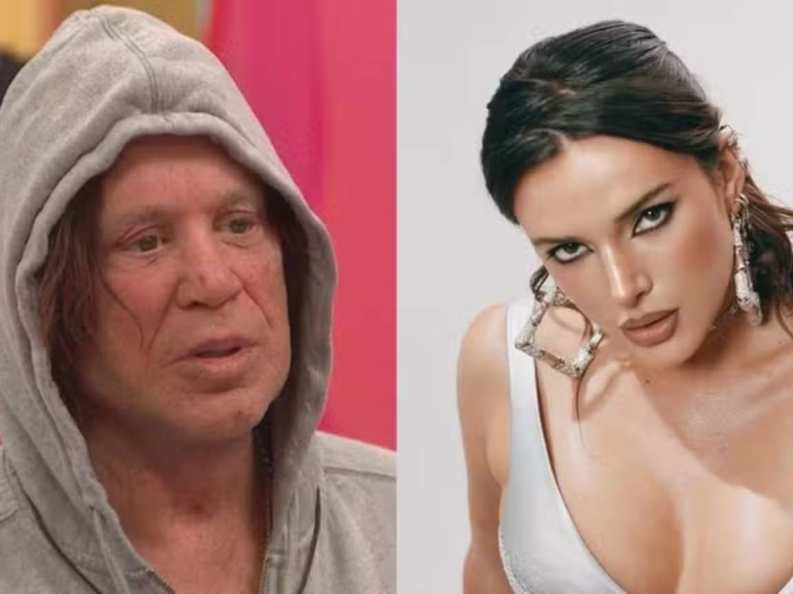 Mickey Rourke responde a acusações de Bella Thorne e nega conduta abusiva no set de 'A Vingadora'