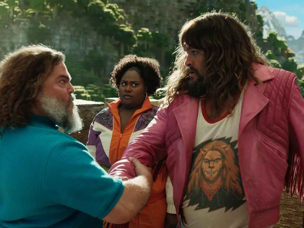 Jack Black intervém em exibição caótica de Um Filme Minecraft e pede: 'Guarde a pipoca para você'