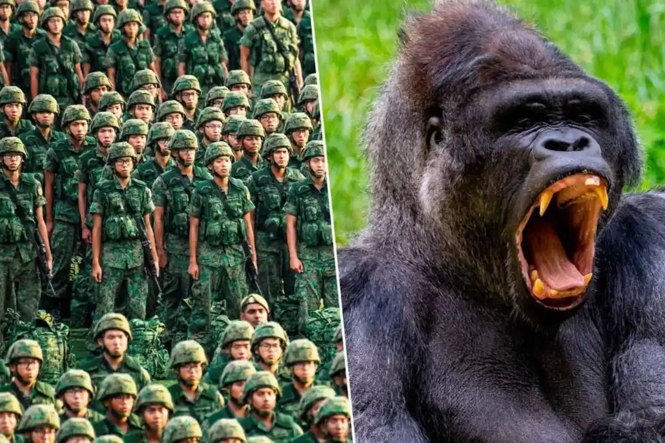 Gorila vs. 100 homens: o meme viral que diz mais sobre nós do que parece