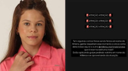 Família de Millena Brandão alerta sobre golpes após morte da atriz mirim de 11 anos
