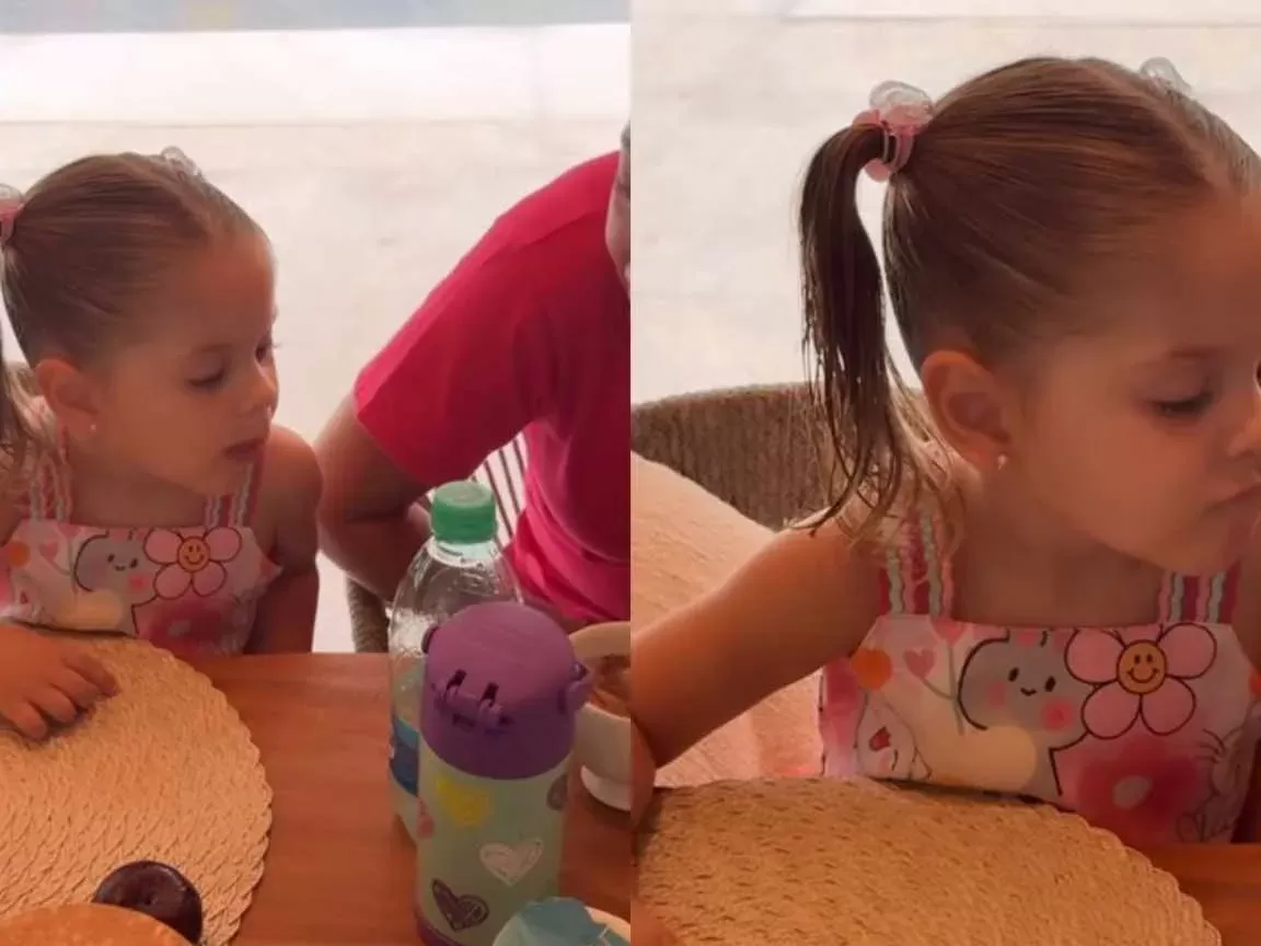 Filha de Virginia e Zé Felipe se recusa a tirar foto com fã e brinca: 'obrigada pelo carinho'