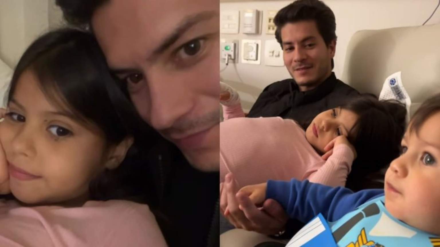 Arthur Aguiar visita filha no hospital, que pediu o irmão caçula de 'presente'