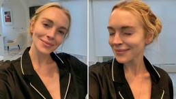 Lindsay Lohan posa sem maquiagem e encanta fãs com 'rostinho fresco'