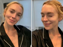 Lindsay Lohan posa sem maquiagem e encanta fãs com 'rostinho fresco'
