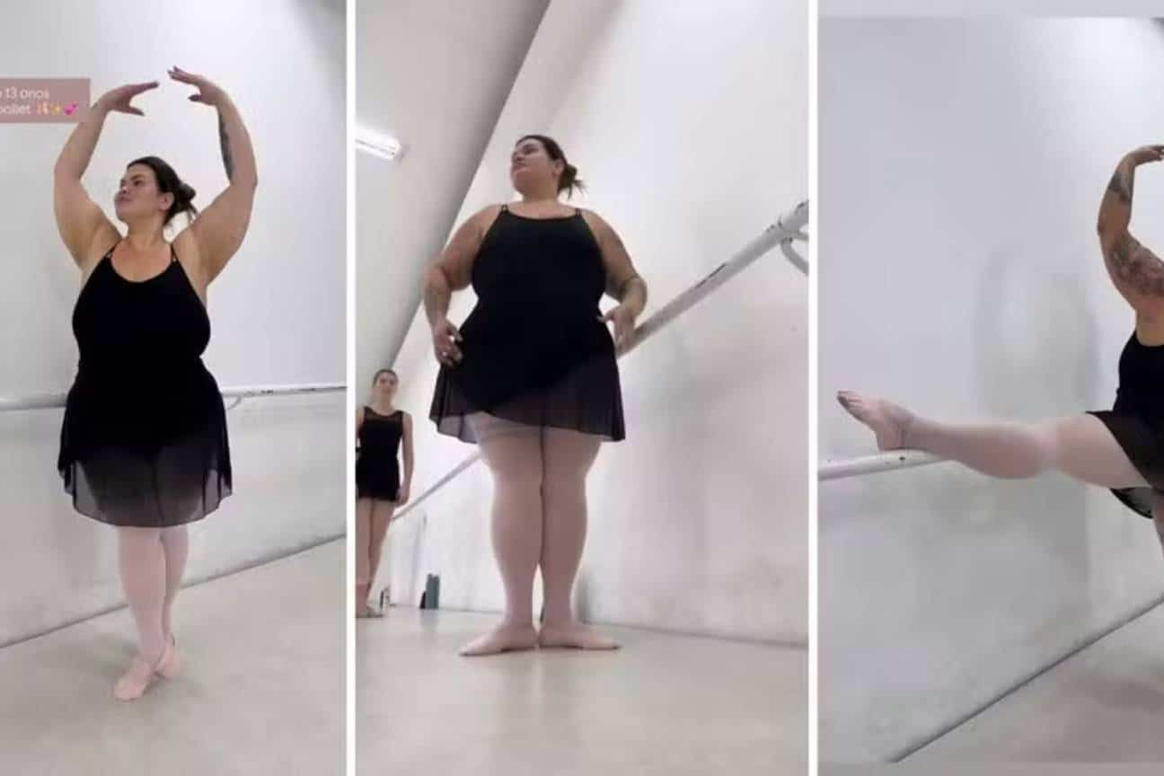 Thais Carla volta ao ballet após perder 60 kg com cirurgia bariátrica