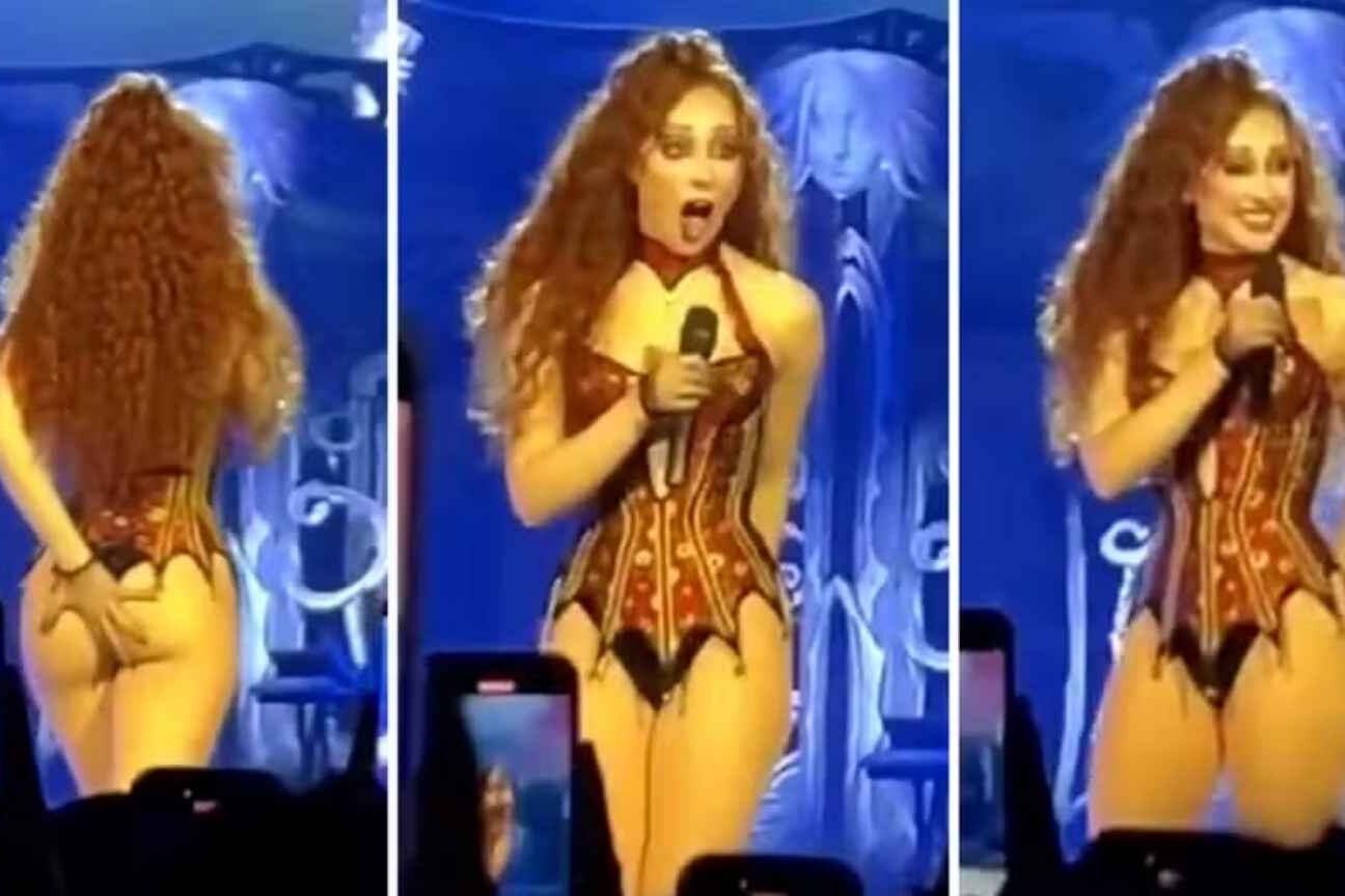 Chappell Roan se assusta com o próprio bumbum em show; veja