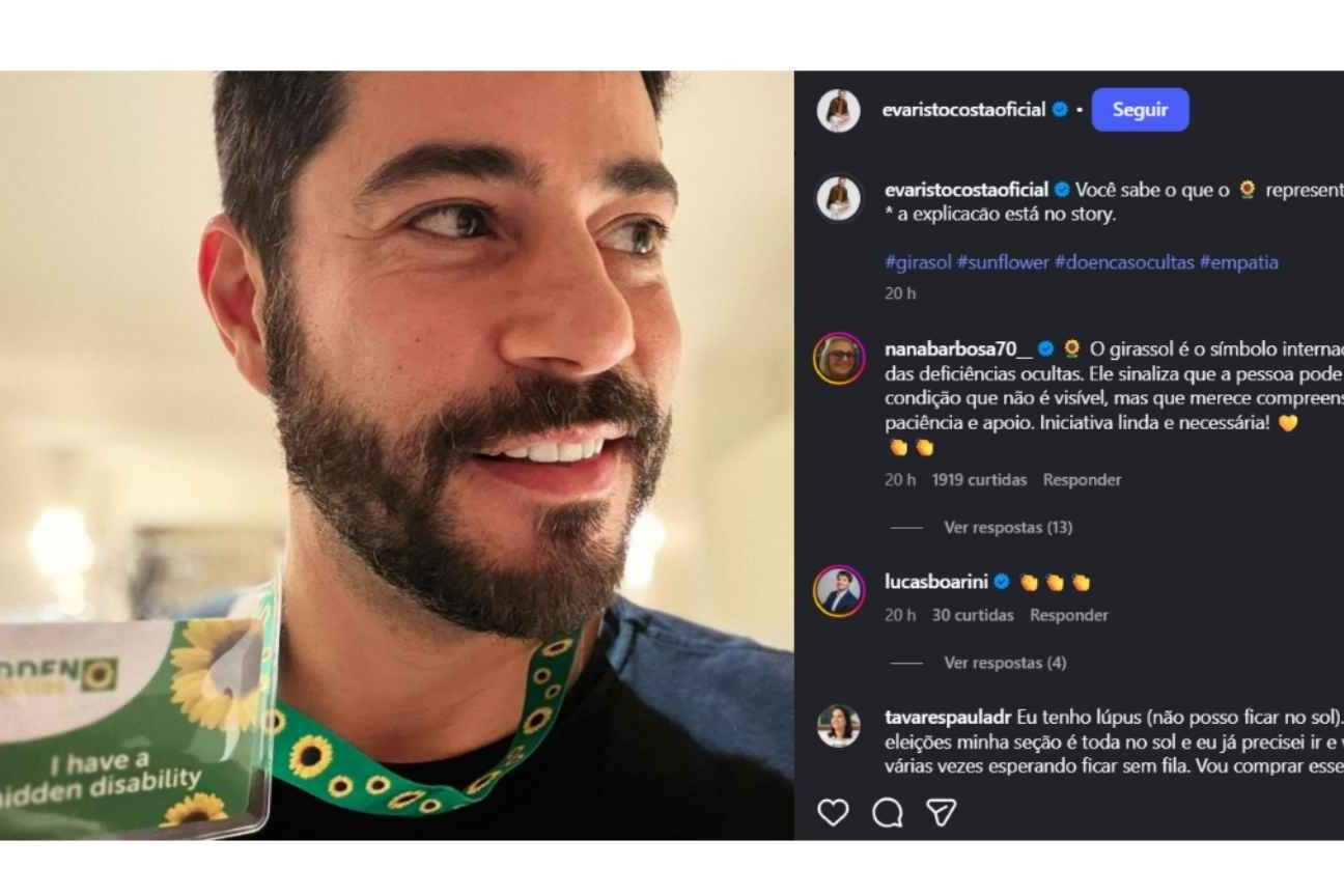 Evaristo Costa revela ter deficiência oculta e desabafa sobre Doença de Crohn