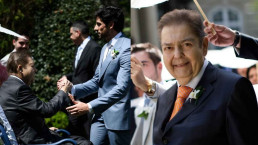 Genro de Faustão, Julinho Casares, posta fotos inéditas do apresentador no casamento