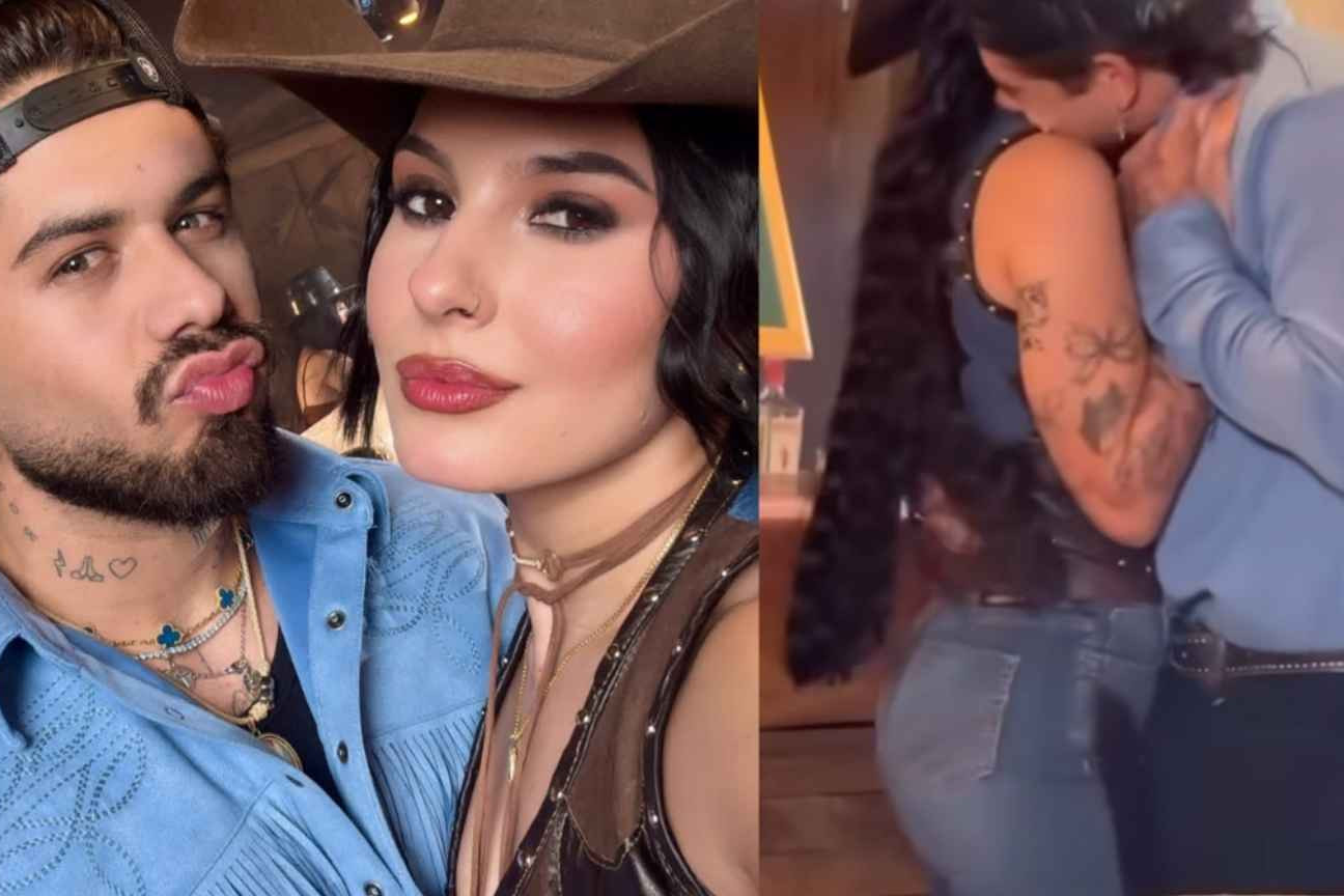 Ana Castela e Zé Felipe gravam juntos em clima de romance com bênção de Leonardo