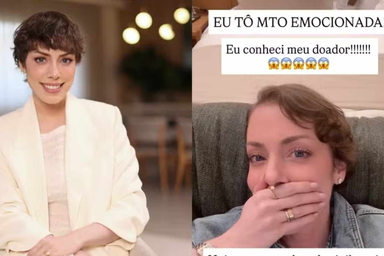 Fabiana Justus conhece doador de medula óssea: 'Muito emocionada'