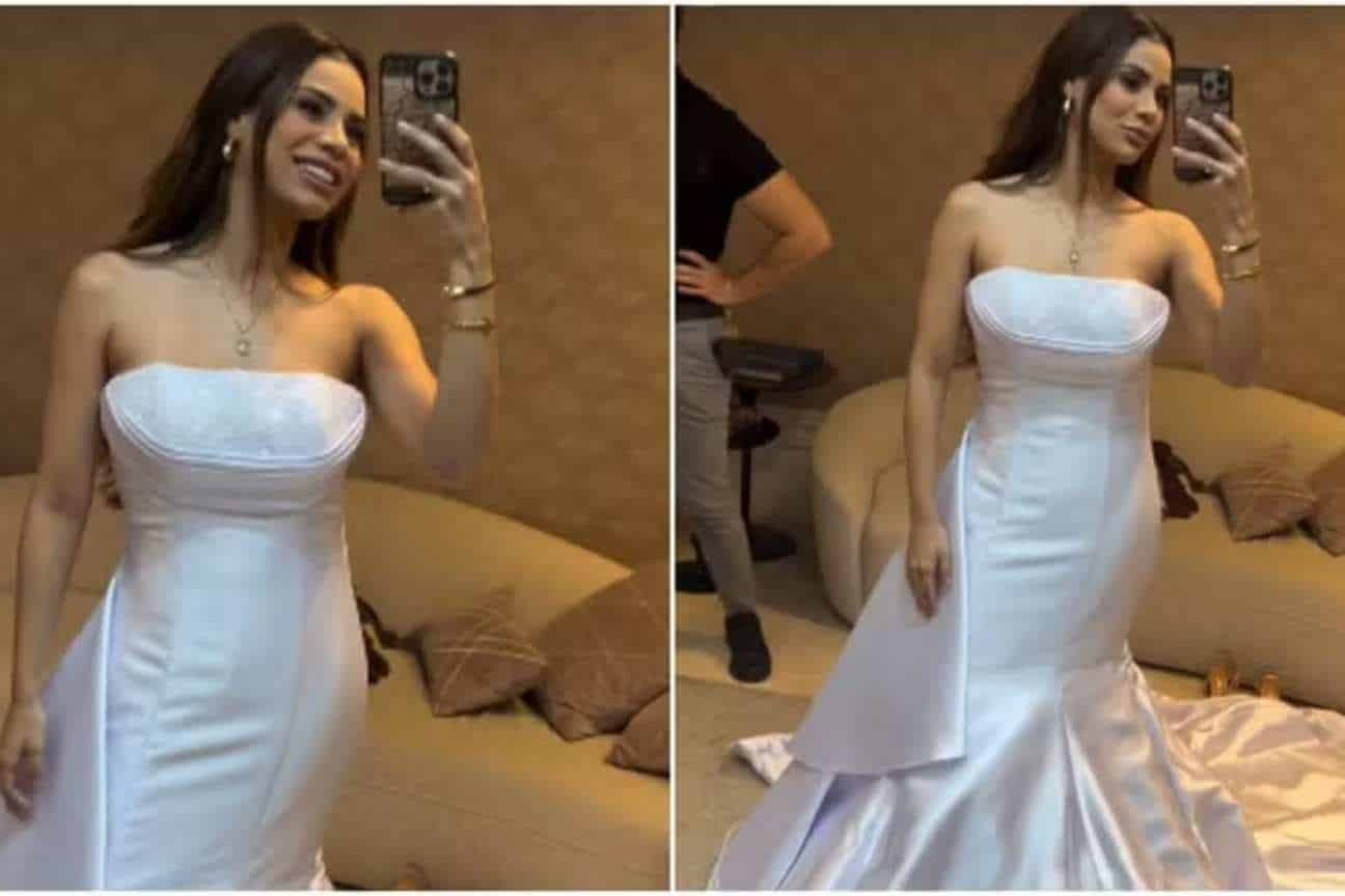 Lexa prova vestidos de noiva para casamento luxuoso com Ricardo Vianna