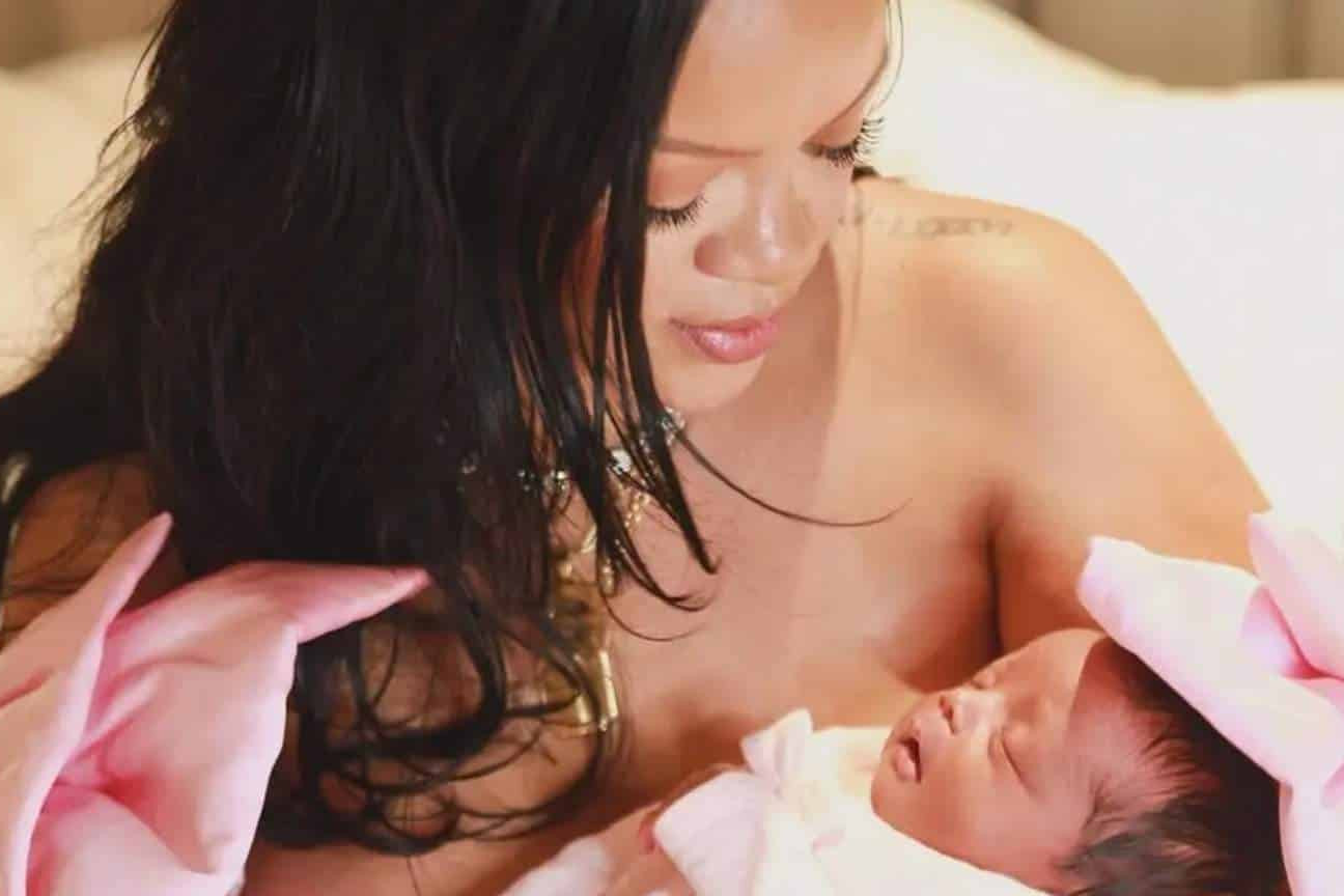 Rihanna anuncia o nascimento de sua primeira filha com o rapper A$AP Rocky