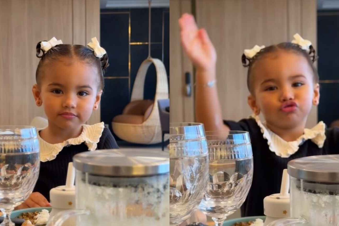 Filha de Bruna Biancardi encanta a web com cardápio 'adulto': 'Batata, hambúrguer, tudo'