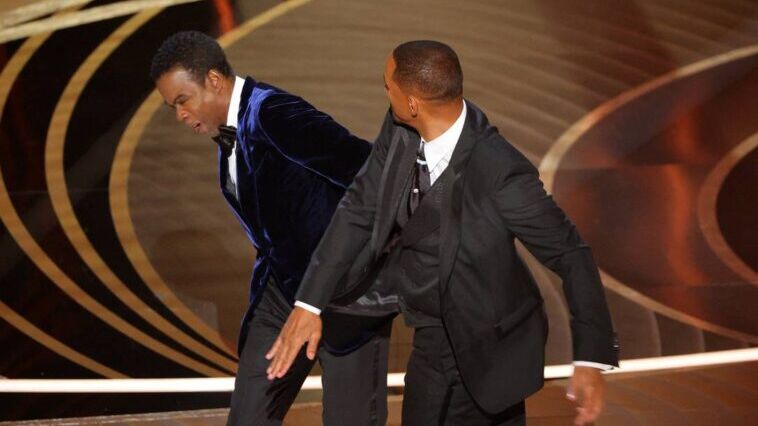 Will Smith deu um tapa na cara de Chris Rock no Oscar - Foto: Reprodução