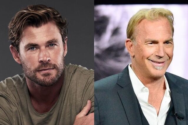 Chris Hemsworth e Kevin Costner - Foto: Reprodução / Instagram @chrishemsworth @kevincostner
