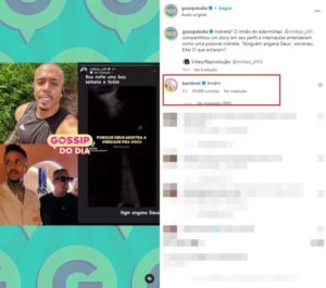 Foto: Reprodução / Instagram @gossipdodia