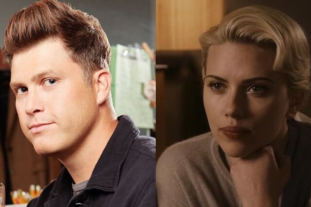 Colin Jost e Scarlett Johansson - Foto: Reprodução / Instagram @colinjost / IMDb