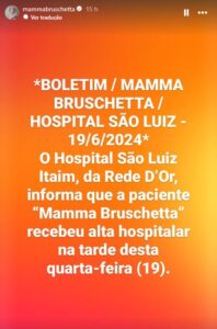 Foto: Reprodução / Instagram @mammabruschetta