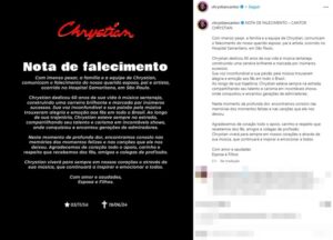 Foto: Reprodução / Instagram @chrystiancantor