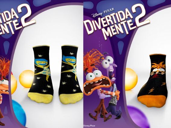 Lupo comemora estreia de Divertida Mente 2 com meias exclusivas