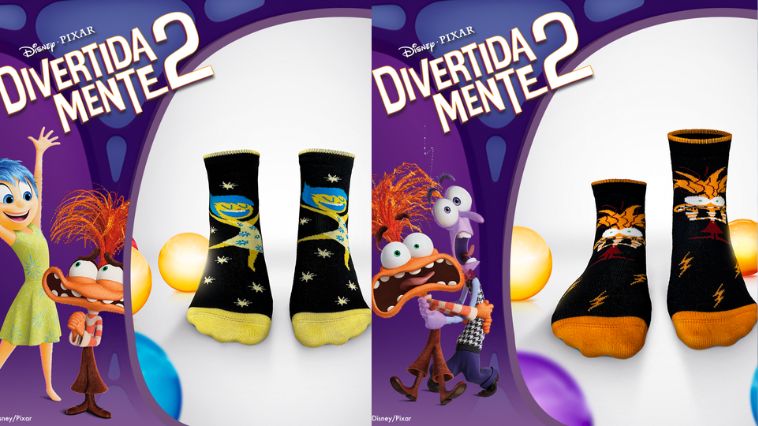 Lupo comemora estreia de Divertida Mente 2 com meias exclusivas
