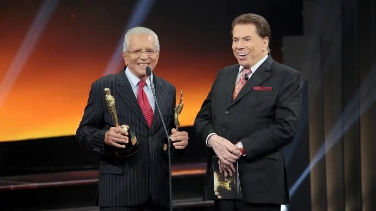 Carlos Alberto de Nóbrega e Silvio Santos - Foto: SBT