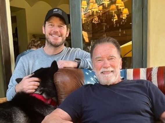 Chris Pratt e Arnold Schwarzenegger - Foto: Reprodução / Instagram @prattprattpratt