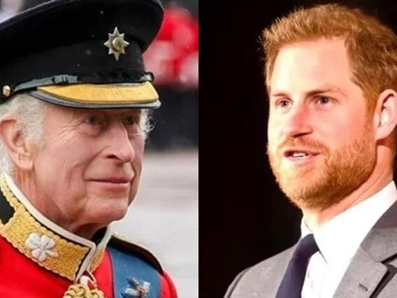 rei Charles III e o príncipe Harry - Foto: Reprodução / Instagram @theroyalfamily @sussexroyal